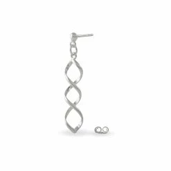 Histoire D'Or Boucles D'oreilles Pendantes Jolanda Argent Blanc 6 Histoire D'Or Boucles D'oreilles Pendantes Jolanda Argent Blanc -Colliers Fantaisie Soldes FAOFBW0751 view2