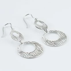 Histoire D'Or Boucles D'oreilles Pendantes Africa Argent Blanc -Colliers Fantaisie Soldes FAOFBW0969 view2