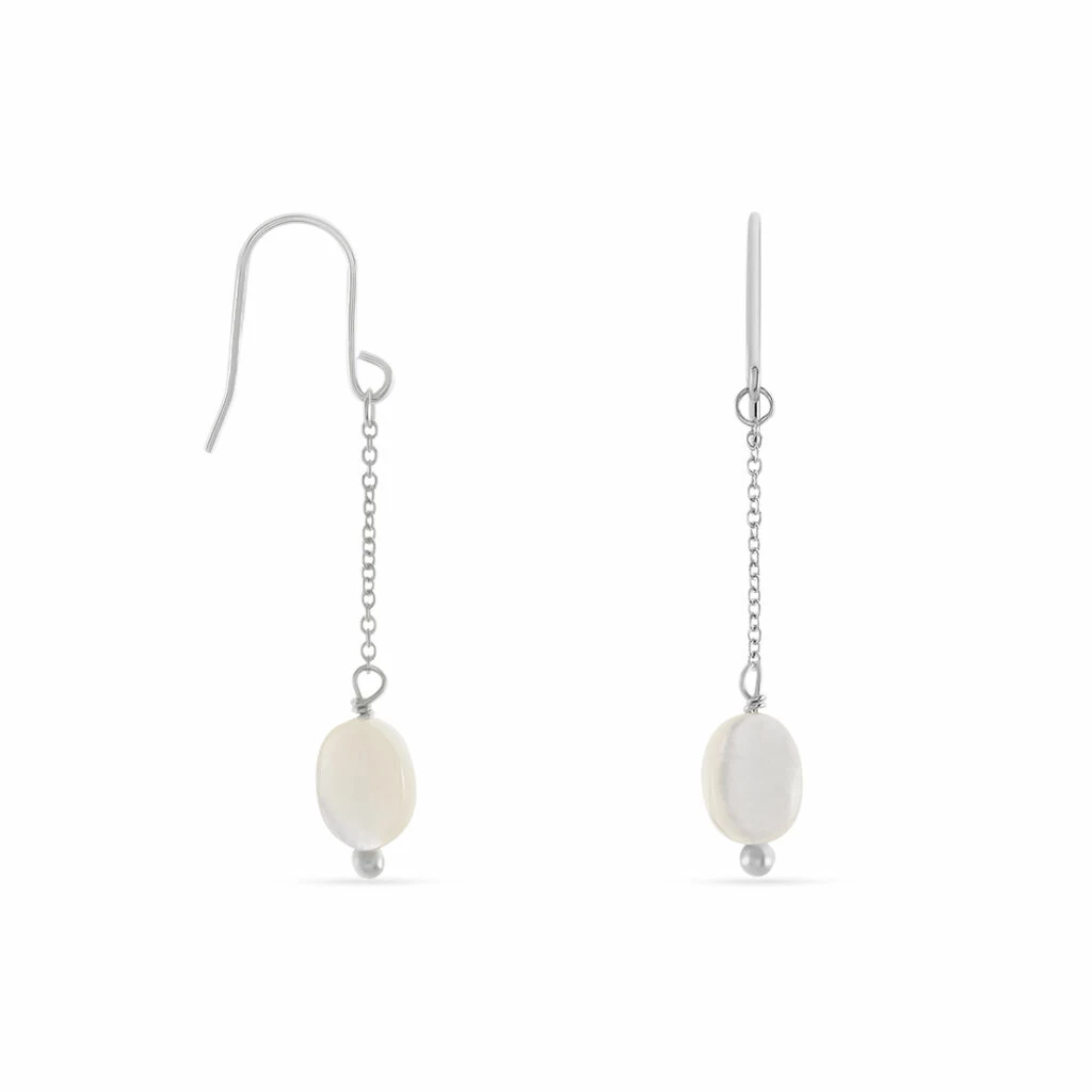 Histoire D'Or Boucles D'oreilles Pendantes Sirene Argent Blanc Nacre 2 Histoire D'Or Boucles D'oreilles Pendantes Sirene Argent Blanc Nacre – Image 2