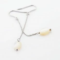 Histoire D'Or Boucles D'oreilles Pendantes Sirene Argent Blanc Nacre 6 Histoire D'Or Boucles D'oreilles Pendantes Sirene Argent Blanc Nacre -Colliers Fantaisie Soldes FAOFBX2159 view2