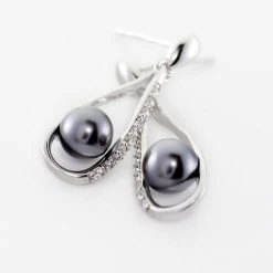 Histoire D'Or Boucles D'oreilles Pendantes Polynesie Argent Perle D'imitation Oxyde -Colliers Fantaisie Soldes FAOFBXG030 view2