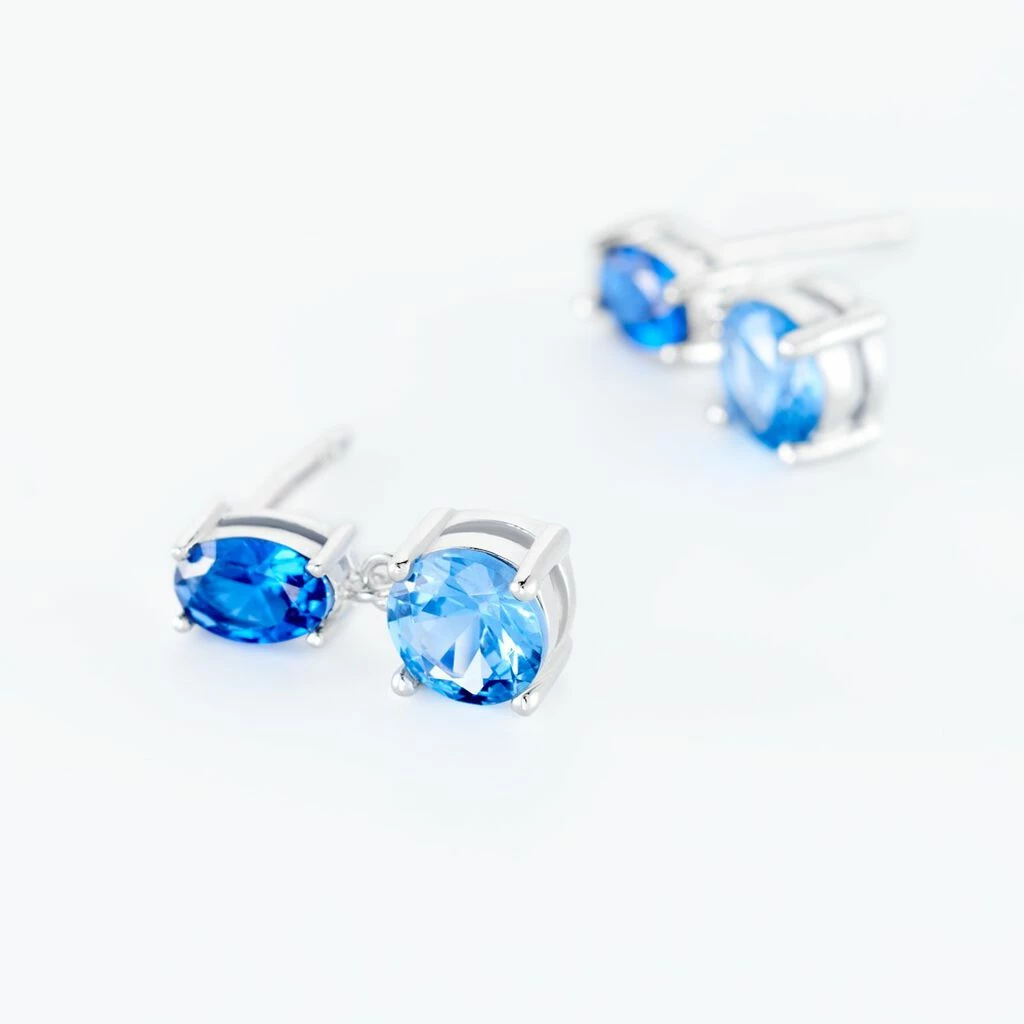 Histoire D'Or Boucles D'oreilles Pendantes Argent Blanc Brenna Oxydes De Zirconium 3 Histoire D'Or Boucles D'oreilles Pendantes Argent Blanc Brenna Oxydes De Zirconium – Image 3