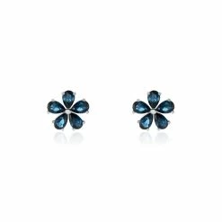 Histoire D'Or Boucles D'oreilles Puces Argent Blanc Laldilon Oxydes De Zirconium