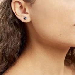 Histoire D'Or Boucles D'oreilles Puces Argent Blanc Laldilon Oxydes De Zirconium -Colliers Fantaisie Soldes FAOFBZB189 model1