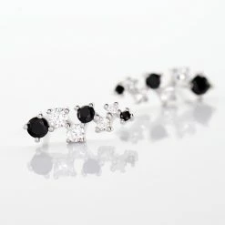 Histoire D'Or Boucles D'oreilles Pendantes Gaya Argent Blanc Oxyde De Zirconium -Colliers Fantaisie Soldes FAOFBZD526 view2