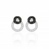 Histoire D'Or Boucles D'oreilles Puces Diana Argent Blanc Oxyde De Zirconium