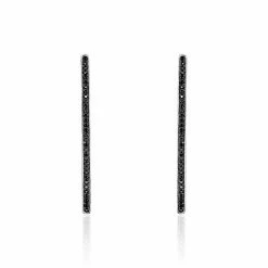 Histoire D'Or Boucles D'oreilles Pendantes Judith Argent Blanc Oxyde De Zirconium