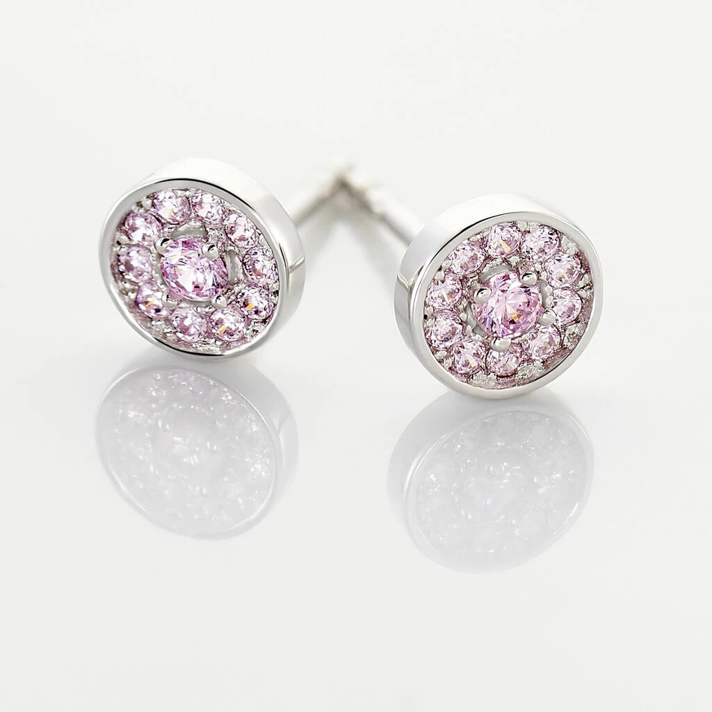 Histoire D'Or Boucles D'oreilles Puces Auxana Argent Blanc Oxyde De Zirconium 3 Histoire D'Or Boucles D'oreilles Puces Auxana Argent Blanc Oxyde De Zirconium – Image 3