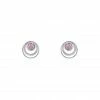Histoire D'Or Boucles D'oreilles Puces Melvyn Argent Blanc Oxyde De Zirconium