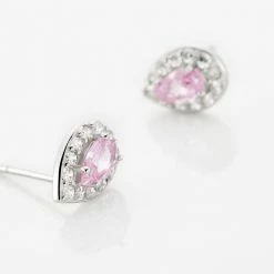 Histoire D'Or Boucles D'oreilles Puces Argent Blanc Tania Oxydes De Zirconium -Colliers Fantaisie Soldes FAOFBZS056 view2