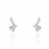 Histoire D'Or Boucles D'oreilles Pendantes April Argent Blanc Oxyde De Zirconium