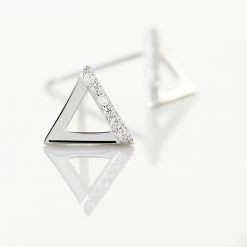 Histoire D'Or Boucles D'oreilles Puces Lorena Argent Blanc Oxyde De Zirconium -Colliers Fantaisie Soldes FAOFBZW0JA view2