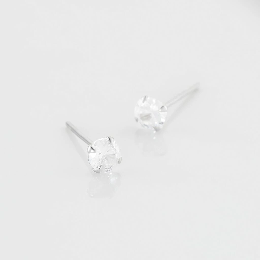 Histoire D'Or Boucles D'oreilles Puces Laena Argent Blanc Oxyde De Zirconium 3 Histoire D'Or Boucles D'oreilles Puces Laena Argent Blanc Oxyde De Zirconium – Image 3