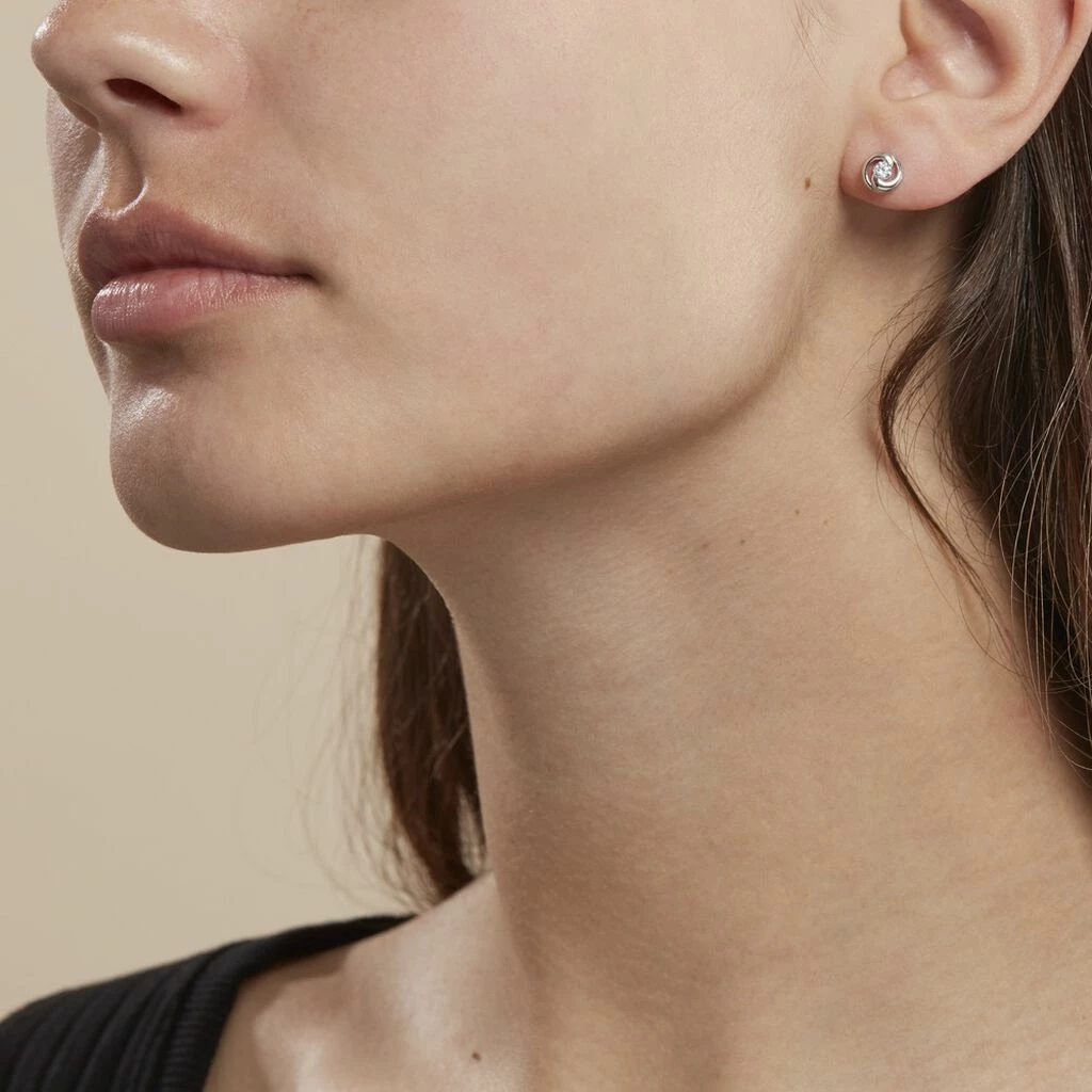 Histoire D'Or Boucles D'oreilles Puces Anne-andree Argent Blanc Oxyde De Zirconium 4 Histoire D'Or Boucles D'oreilles Puces Anne-andree Argent Blanc Oxyde De Zirconium – Image 4