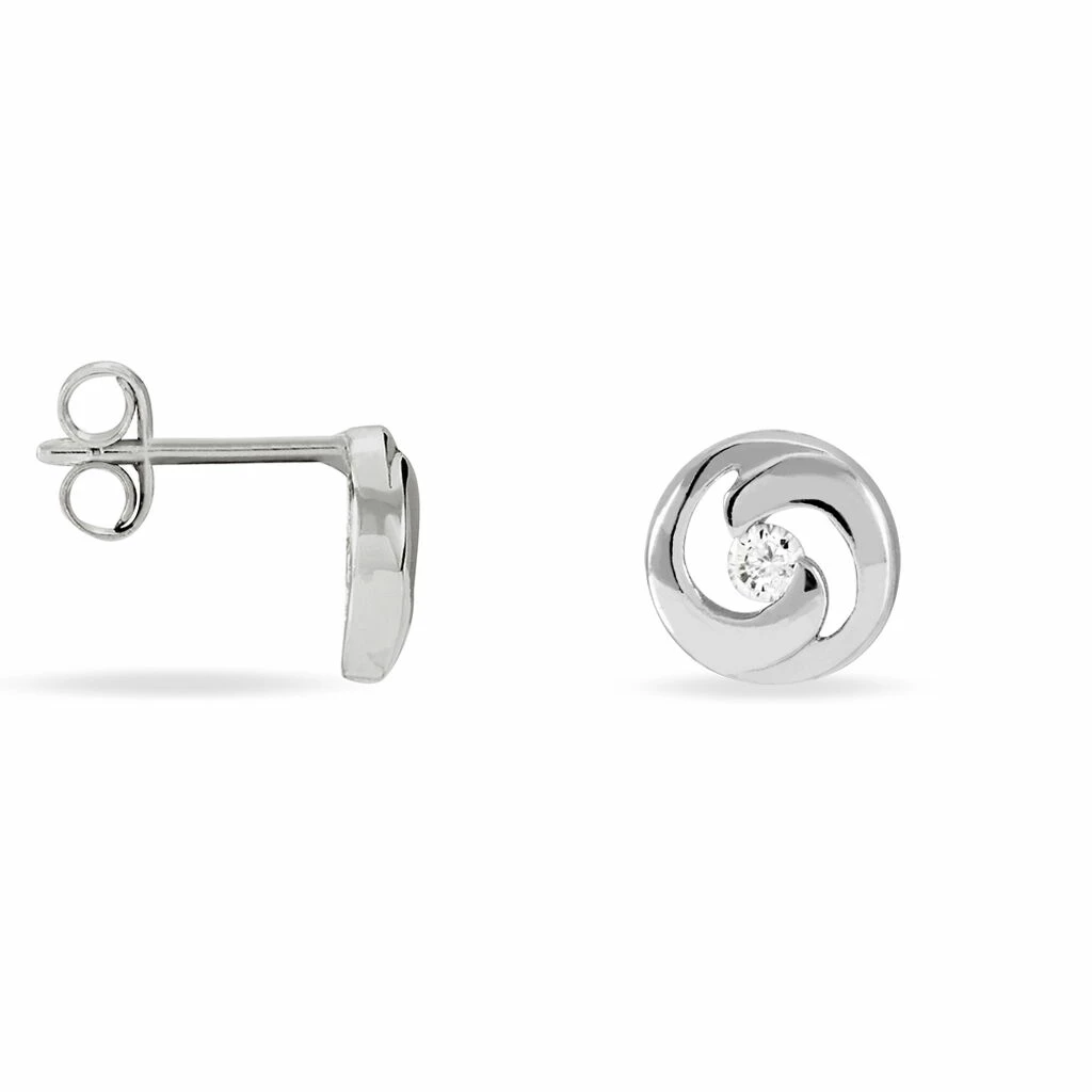 Histoire D'Or Boucles D'oreilles Puces Anne-andree Argent Blanc Oxyde De Zirconium 2 Histoire D'Or Boucles D'oreilles Puces Anne-andree Argent Blanc Oxyde De Zirconium – Image 2