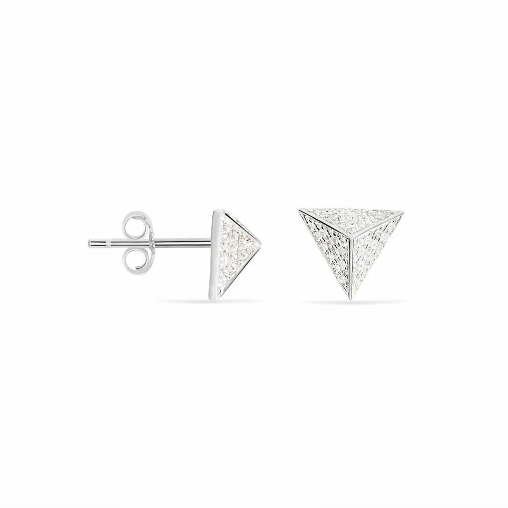 Histoire D'Or Boucles D'oreilles Puces Cleofa Argent Blanc Oxyde De Zirconium 2 Histoire D'Or Boucles D'oreilles Puces Cleofa Argent Blanc Oxyde De Zirconium – Image 2