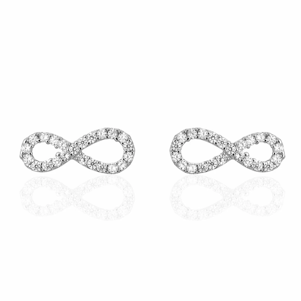 Histoire D'Or Boucles D'oreilles Puces Clélia Argent Blanc Oxyde De Zirconium 1 Histoire D'Or Boucles D'oreilles Puces Clélia Argent Blanc Oxyde De Zirconium