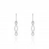Histoire D'Or Boucles D'oreilles Pendantes Carla Argent Blanc Oxyde De Zirconium