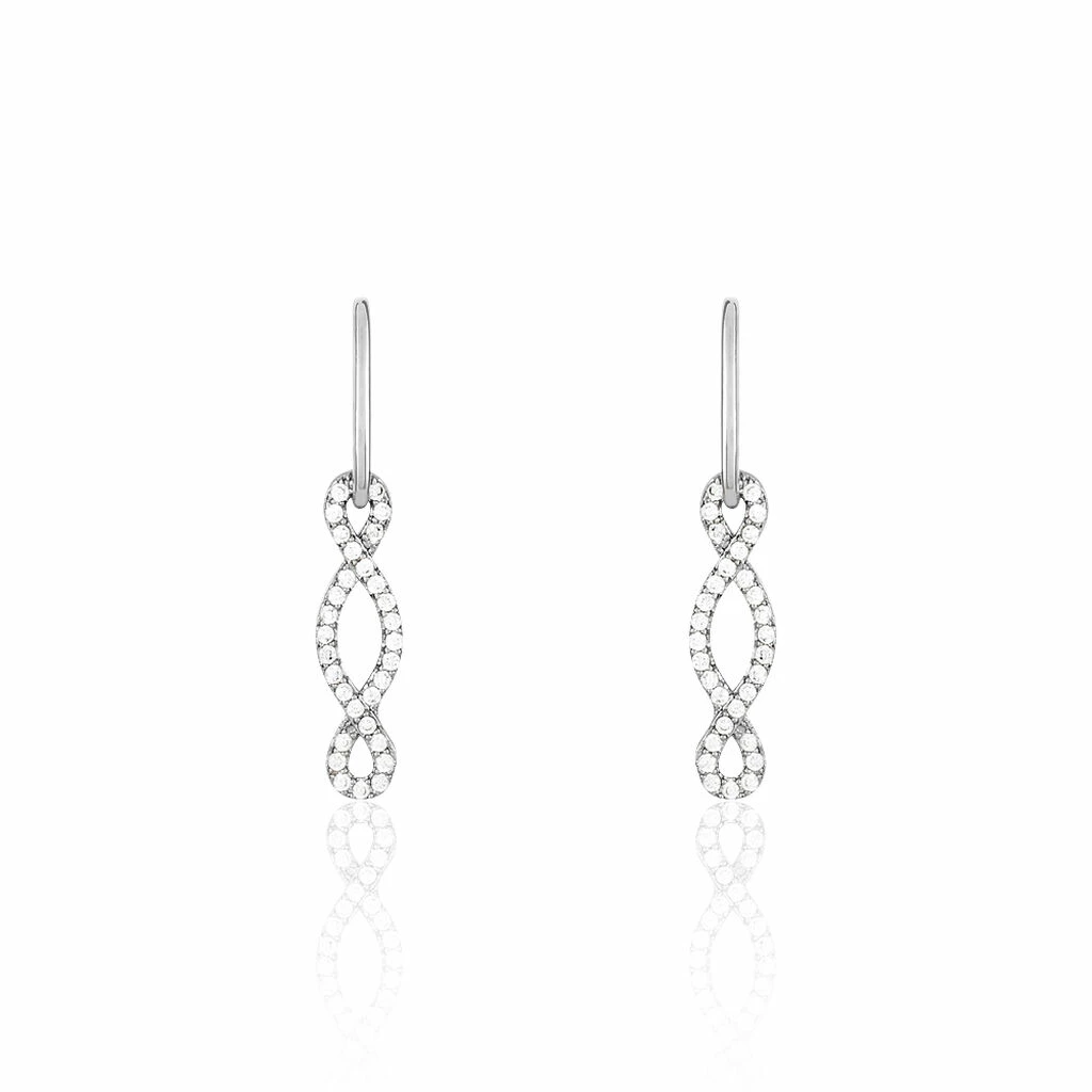 Histoire D'Or Boucles D'oreilles Pendantes Carla Argent Blanc Oxyde De Zirconium 1 Histoire D'Or Boucles D'oreilles Pendantes Carla Argent Blanc Oxyde De Zirconium
