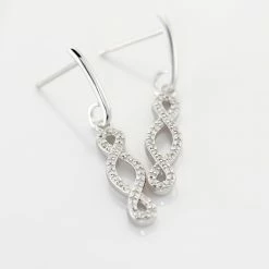 Histoire D'Or Boucles D'oreilles Pendantes Carla Argent Blanc Oxyde De Zirconium 6 Histoire D'Or Boucles D'oreilles Pendantes Carla Argent Blanc Oxyde De Zirconium -Colliers Fantaisie Soldes FAOFBZW0LA view2