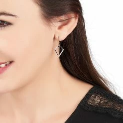 Histoire D'Or Boucles D'oreilles Pendantes Meridith Argent Blanc Oxyde De Zirconium -Colliers Fantaisie Soldes FAOFBZW0O1 model0