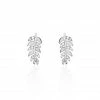 Histoire D'Or Boucles D'oreilles Puces Jade Argent Blanc Oxyde De Zirconium