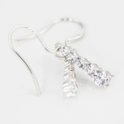 Histoire D'Or Boucles D'oreilles Pendantes Francilia Argent Blanc Oxyde De Zirconium -Colliers Fantaisie Soldes FAOFBZW0O7 view2