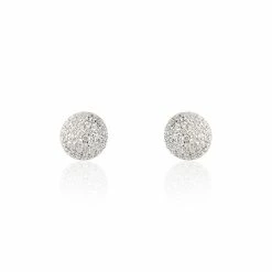 Histoire D'Or Boucles D'oreilles Puces Perta Argent Blanc Oxyde De Zirconium