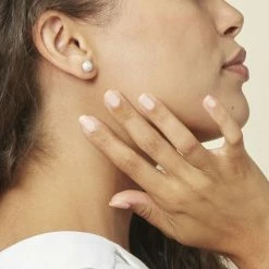 Histoire D'Or Boucles D'oreilles Puces Perta Argent Blanc Oxyde De Zirconium -Colliers Fantaisie Soldes FAOFBZW0OO model0