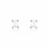 Histoire D'Or Boucles D'oreilles Puces Mathilda Argent Blanc Oxyde De Zirconium