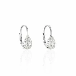 Histoire D'Or Boucles D'oreilles Pendantes Feyza Argent Blanc Oxyde De Zirconium