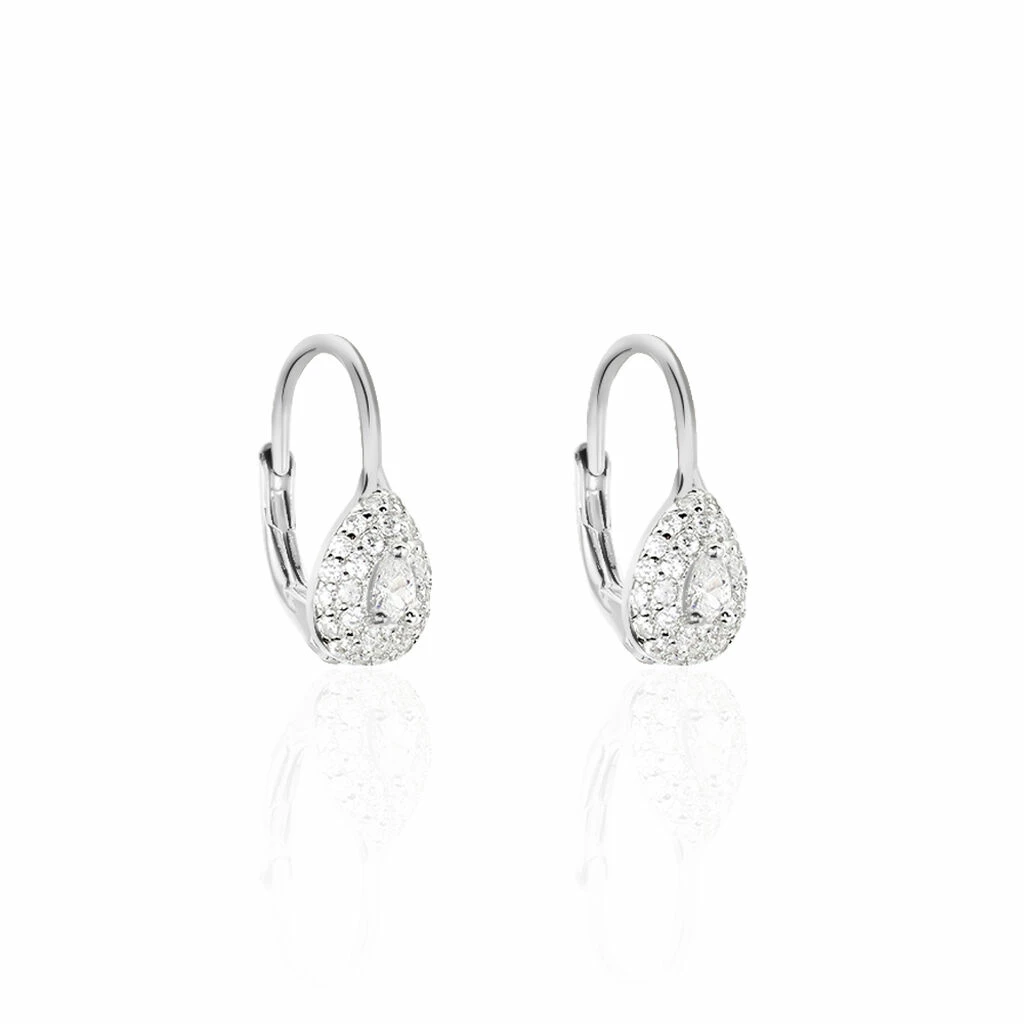 Histoire D'Or Boucles D'oreilles Pendantes Feyza Argent Blanc Oxyde De Zirconium 1 Histoire D'Or Boucles D'oreilles Pendantes Feyza Argent Blanc Oxyde De Zirconium