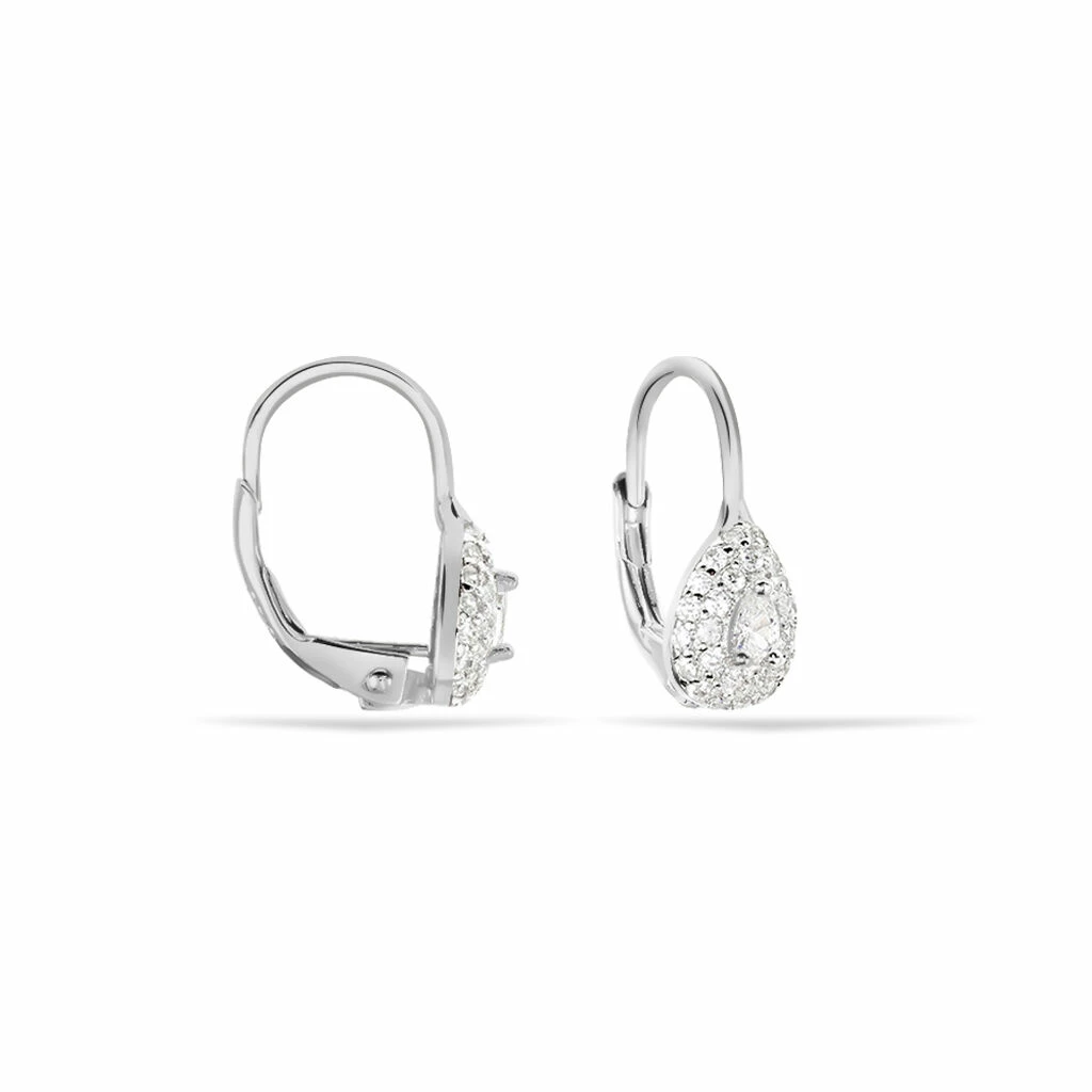 Histoire D'Or Boucles D'oreilles Pendantes Feyza Argent Blanc Oxyde De Zirconium 2 Histoire D'Or Boucles D'oreilles Pendantes Feyza Argent Blanc Oxyde De Zirconium – Image 2