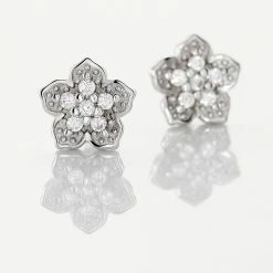 Histoire D'Or Boucles D'oreilles Puces Anne-charlotte Argent Oxyde De Zirconium -Colliers Fantaisie Soldes FAOFBZW1GI view2