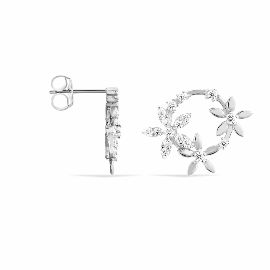Histoire D'Or Boucles D'oreilles Pendantes Elinia Argent Blanc Oxyde De Zirconium 2 Histoire D'Or Boucles D'oreilles Pendantes Elinia Argent Blanc Oxyde De Zirconium – Image 2