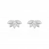 Histoire D'Or Boucles D'oreilles Puces Dinia Argent Blanc Oxyde De Zirconium