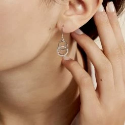 Histoire D'Or Boucles D'oreilles Pendantes Isabel Argent Blanc Oxyde De Zirconium -Colliers Fantaisie Soldes FAOFBZW1L8 model1