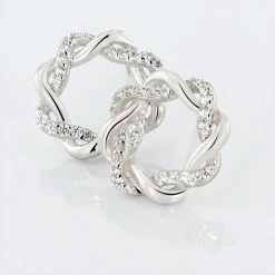 Histoire D'Or Boucles D'oreilles Pendantes Calandra Argent Blanc Oxyde De Zirconium -Colliers Fantaisie Soldes FAOFBZW1LJ view2