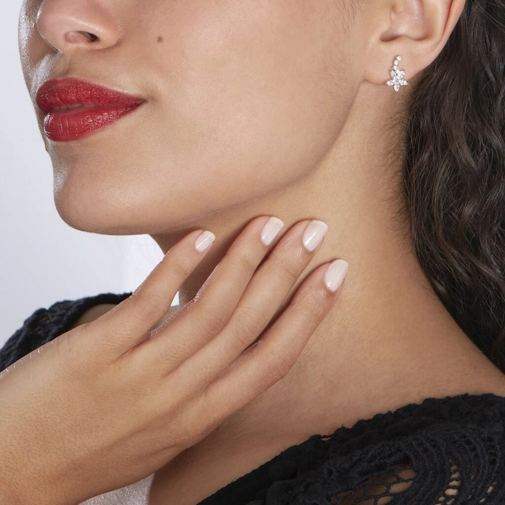 Histoire D'Or Boucles D'oreilles Puces Argent Blanc Florencio Oxydes De Zirconium 4 Histoire D'Or Boucles D'oreilles Puces Argent Blanc Florencio Oxydes De Zirconium – Image 4