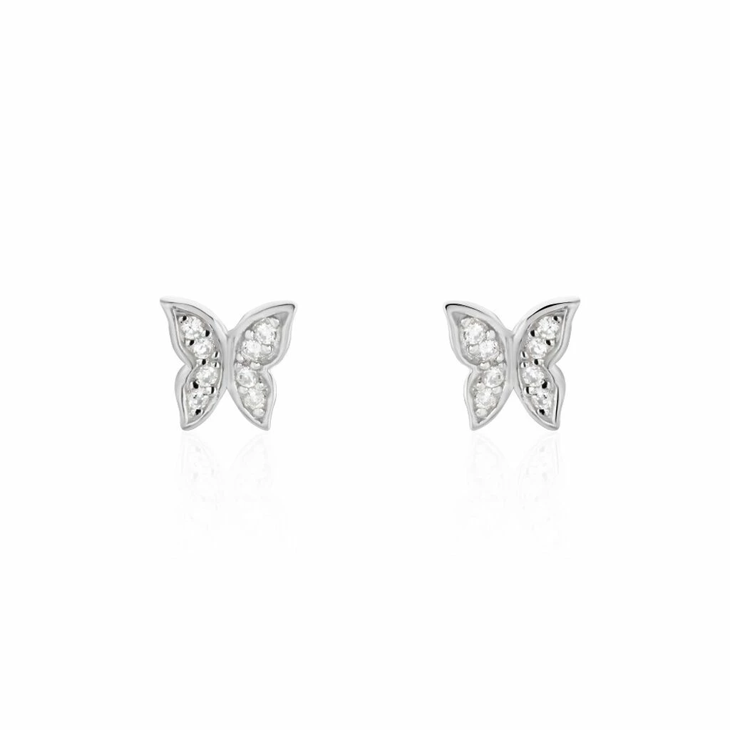 Histoire D'Or Boucles D'oreilles Puces Cadfan Argent Blanc Oxyde 1 Histoire D'Or Boucles D'oreilles Puces Cadfan Argent Blanc Oxyde