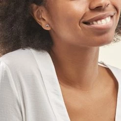 Histoire D'Or Boucles D'oreilles Puces Argent Blanc Sylvan Oxydes De Zirconium -Colliers Fantaisie Soldes FAOFBZW1QK model0