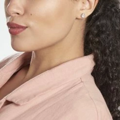 Histoire D'Or Boucles D'oreilles Puces Laouenan Argent Oxyde De Zirconium -Colliers Fantaisie Soldes FAOFBZW1R2 model0