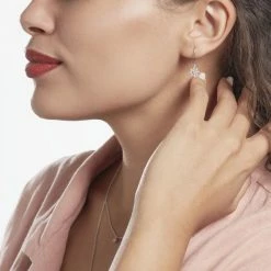 Histoire D'Or Boucles D'oreilles Dormeuses Selkis Oxyde De Zirconium -Colliers Fantaisie Soldes FAOFBZW1S4 model0