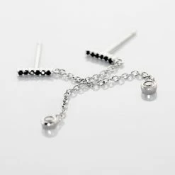 Histoire D'Or Boucles D'oreilles Pendantes Kalixte Argent Oxyde De Zirconium -Colliers Fantaisie Soldes FAOFBZW1SC view2