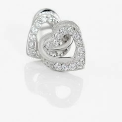 Histoire D'Or Boucles D'oreilles Puces Argent Blanc Centondis Oxydes De Zirconium -Colliers Fantaisie Soldes FAOFBZW1UR view2