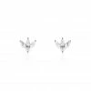 Histoire D'Or Boucles D'oreilles Puces Argent Blanc Ursinin Oxydes De Zirconium