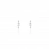 Histoire D'Or Boucles D'oreilles Puces Adriaan Argent Blanc Oxyde De Zirconium