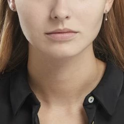 Histoire D'Or Boucles D'oreilles Dépareillées Argent Blanc Braden Oxyde De Zirconium -Colliers Fantaisie Soldes FAOFBZW1YR model0