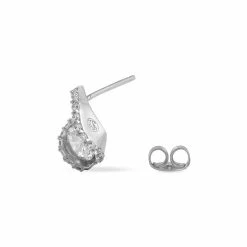 Histoire D'Or Boucles D'oreilles Pendantes Iris Argent Blanc Oxyde De Zirconium -Colliers Fantaisie Soldes FAOFBZW591 view2