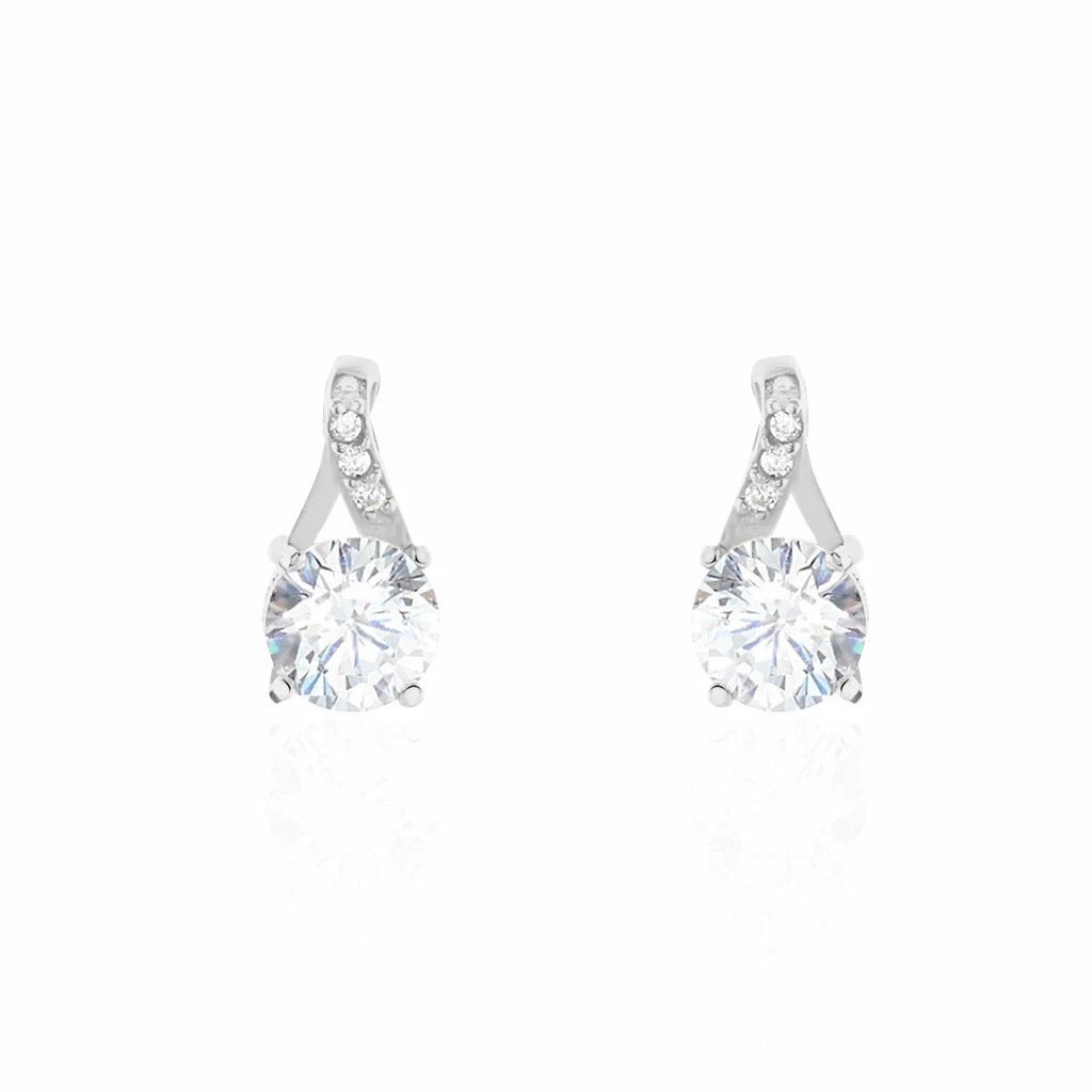 Histoire D'Or Boucles D'oreilles Pendantes Idylla Argent Blanc Oxyde De Zirconium 1 Histoire D'Or Boucles D'oreilles Pendantes Idylla Argent Blanc Oxyde De Zirconium